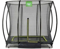 EXIT Silhouette ground trampoline 153x214cm with safety net - juodas