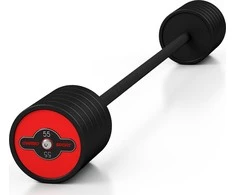 Fiksuoto svorio gumuotas grifas Marbo Sport, 55kg, raudonas