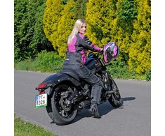 Atverčiamas motociklininko šalmas W-TEC Pezzon Magenta