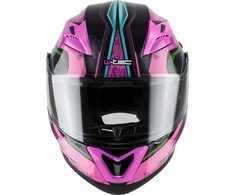 Apverčiamas motociklininko šalmas W-TEC Pezzon Magenta