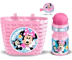 Frozen Dviračio rinkinys Minnie (krepšelis, gertuvė, skambutis) – rožinis