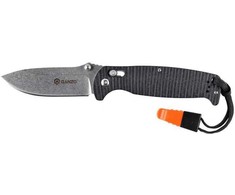 Ganzo Firebird Ganzo G7412P-BK-WS sulankstomas peilis su švilpuku