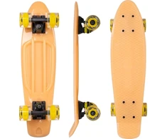 Tamsoje šviečiantis penny boardas su šviečiančiais ratukais WORKER Solosy C1 22″