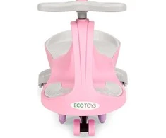 Gravitacinė važiuoklė vaikams LED ratai rožinė ECOTOYS