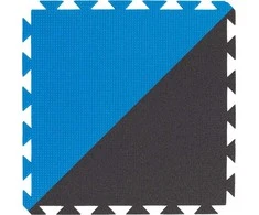 Grindų danga Yate, 43x43x1.0cm, juoda/mėlyna