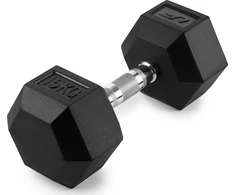 Guma dengtas ketaus hantelis HEX 15 kg - UpForm