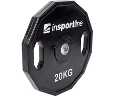 Guma padengtas svoris 30mm inSPORTline Ruberton 20kg
