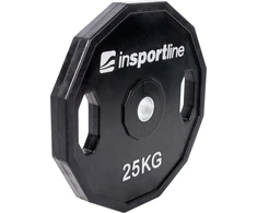 Guma padengtas svoris 30mm inSPORTline Ruberton 25kg