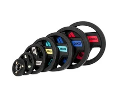 Guma padengtas svoris 30mm inSPORTline Herk 15kg