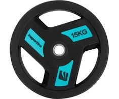 Guma padengtas svoris 30mm inSPORTline Herk 15kg