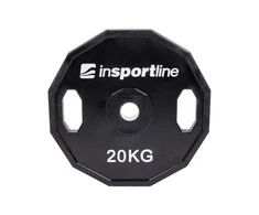 Guma padengtas svoris 30mm inSPORTline Ruberton 20kg