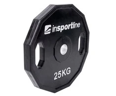 Guma padengtas svoris 30mm inSPORTline Ruberton 25kg