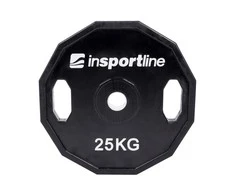 Guma padengtas svoris 30mm inSPORTline Ruberton 25kg