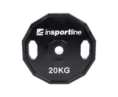 Guma padengtas svoris 30mm inSPORTline Ruberton 20kg