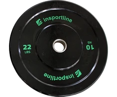 Guminė svarmenų plokštelė inSPORTline Bumper Plate Lite 10 kg 50 mm