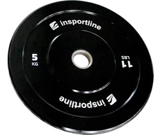 Guminė svarmenų plokštelė inSPORTline Bumper Plate Lite 5kg 50 mm
