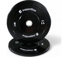 Guminis svorio diskas inSPORTline Bumper Plate Lite 5kg 50 mm