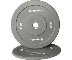 Guminis svorio diskas inSPORTline Bumper Plate Go 5kg, 50 mm
