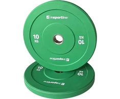 Guminis svorio diskas inSPORTline Bumper Plate Go 10 kg 50 mm