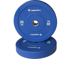 Guminis svorio diskas inSPORTline Bumper Plate Go 20 kg 50 mm