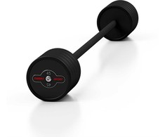 Gumuotas tiesus štangos grifas 45 kg matinis juodas Marbo Sport