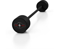 Guminis tiesus štangos grifas 35 kg, matinis juodas - Marbo Sport