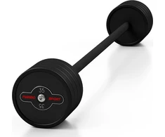 Guminis tiesus štangos grifas 35 kg, matinis juodas - Marbo Sport