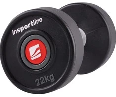 Gumuotas hantelis inSPORTline PRO 22kg