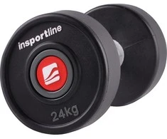 Gumuotas hantelis inSPORTline PRO 24kg