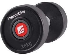 Gumuotas hantelis inSPORTline PRO 26kg