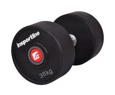 Gumuotas hantelis inSPORTline PRO 38kg