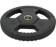 Guma dengtas svorio diskas su rankenomis Bauer Fitness Premium 25 kg AC-1497