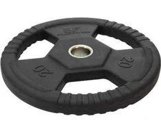 Gumuotas svoris su rankenomis Bauer Fitness Premium 20kg (50mm)