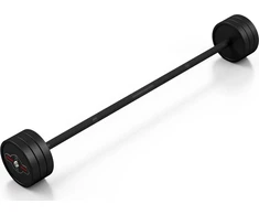 Gumuotas tiesus štangos grifas 25 kg, matinis juodas – Marbo Sport