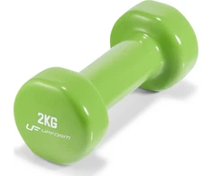 Vinilinis hantelis 2kg, žalias - UpForm