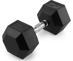 HEX 20 kg guminis ketaus hantelis - UpForm