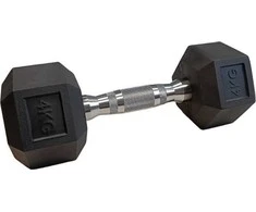 Šešiakampiai hanteliai inSPORTline Hexsteel 4kg