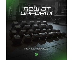 HEX guminis ketaus hantelis, 22,5kg - UpForm