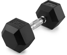 HEX hantelis, gumuotas ketus, 10 kg - UpForm