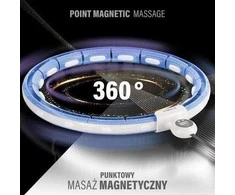 Mėlyna HHM15 HULA HOOP Mėlynas MAGNETIC WITH WEIGHT + COUNTER HMS