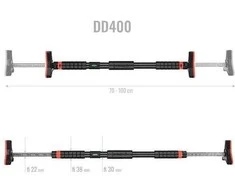 DD400 DOOR GYM BAR 70-106 CM HMS