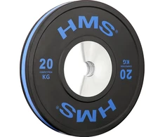HMS olimpinis guminis svorio diskas BTBR, 10 kg