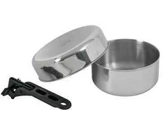 Indų rinkinys BasicNature Stainless Steel Biwak Junior