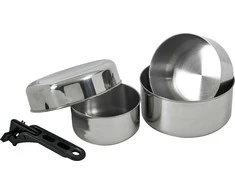 Indų rinkinys BasicNature Stainless Steel Biwak 2