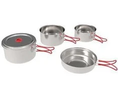 Indų rinkinys Coghlans Family Stainless Steel