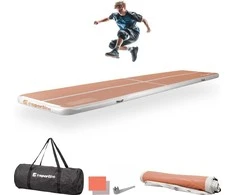 Pripučiamas mankštos kilimėlis inSPORTline Airstunt 500 x 100 x 10 cm Mocha Mousse