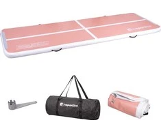 Pripučiamas mankštos kilimėlis inSPORTline Airstunt 400 x 100 x 10 cm Coral Rožinė