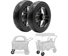 Insportline Replacement Front Wheels for StrollKidz and StrayPaws Transport Wagons 4.5 x 19 cm (2 x 8 in) – Set of 2
