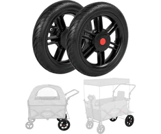 Insportline Replacement Rear Wheels for StrollKidz and StrayPaws Transport Wagons 5.5 x 29 cm (2.2 x 11.4 in) – Set of 2