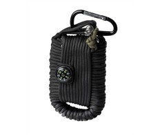 Mil-Tec Juodas PARACORD SURVIVAL KIT LARGE